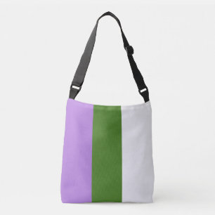 Genderqueer Stolz-Flagge Tragetaschen Mit Langen Trägern