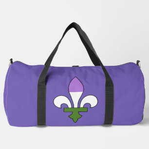 Genderqueer-Stolz Fleur-de-Lis Duffle Bag