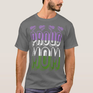 Genderqueer Stolz Mama Menschenrechte Queer Stolz  T-Shirt