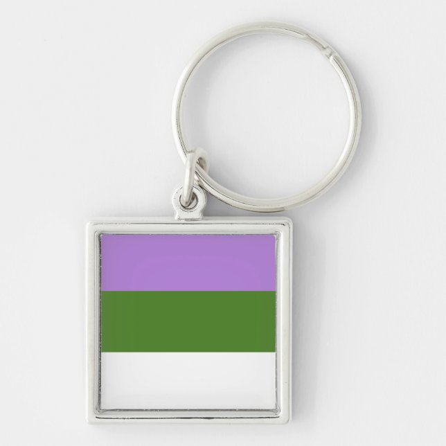 GENDERQUEER STOLZ SCHLÜSSELANHÄNGER (Vorne)