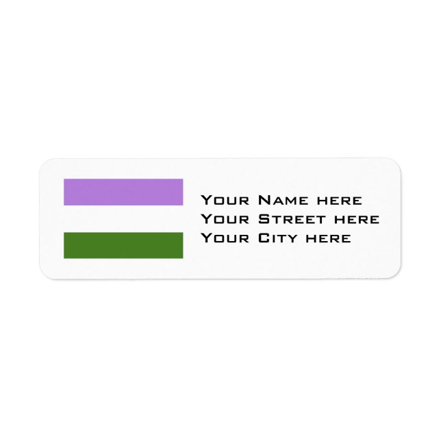 Genderqueer-Stolzflagge (Vorne)