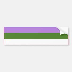 GENDERQUEER-STOLZFLAGGE AUTOAUFKLEBER