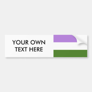 Genderqueer-Stolzflagge Autoaufkleber