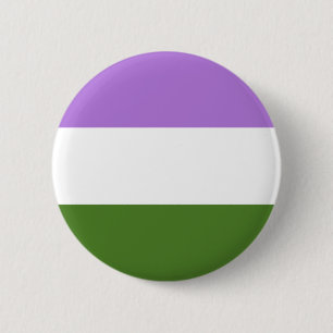 Genderqueer Stolzflagge Button