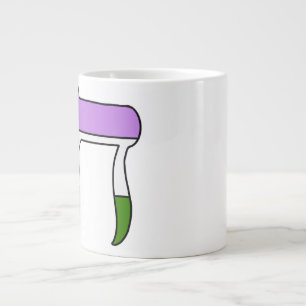 Genderqueer-Stolzflagge Chai  Jumbo-Tasse