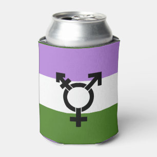 Genderqueer-Stolzflagge Dosenkühler