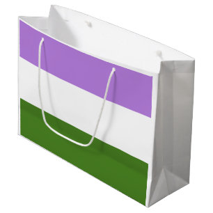 Genderqueer-Stolzflagge Große Geschenktüte