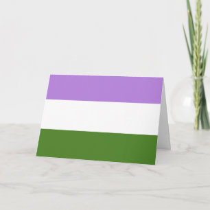 Genderqueer-Stolzflagge Karte