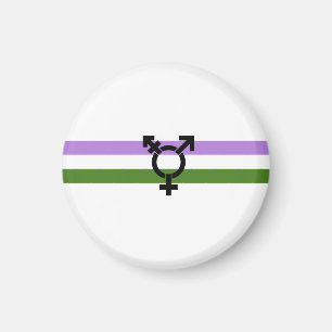 Genderqueer-Stolzflagge Magnet