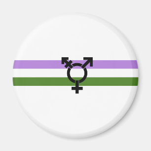 Genderqueer-Stolzflagge Magnet