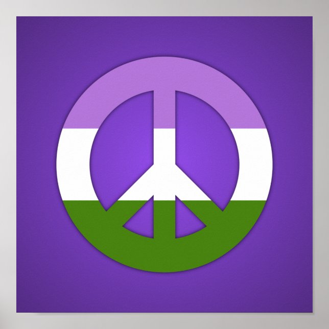 Genderqueer-Stolzflagge Poster (Vorne)