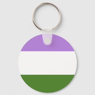 Genderqueer-Stolzflagge Schlüsselanhänger