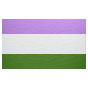 Genderqueer-Stolzflagge Stoff