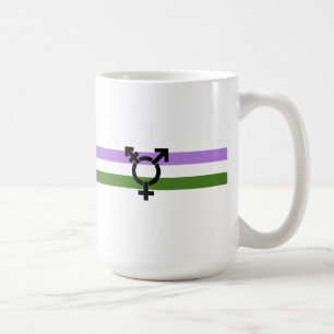 Genderqueer-Stolzflagge Tasse
