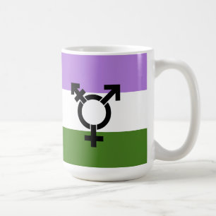 Genderqueer-Stolzflagge Tasse