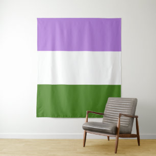 Genderqueer-Stolzflagge Wandteppich