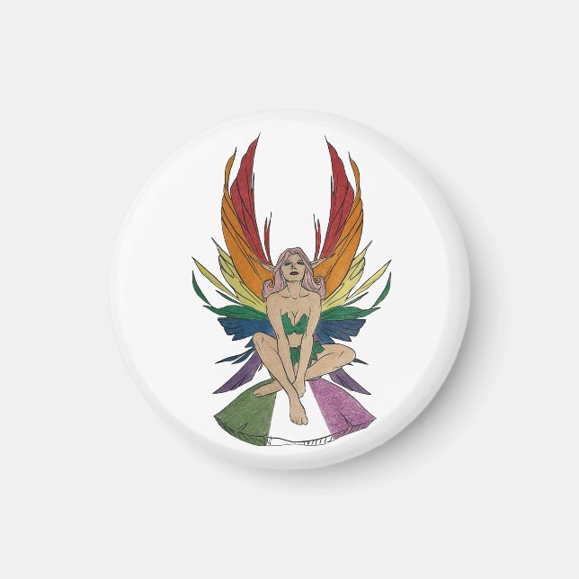 Genderqueere Fee Magnet (Vorne)