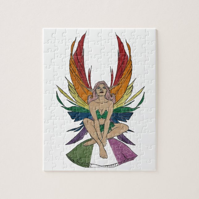 Genderqueere Fee Puzzle (Vertikal)