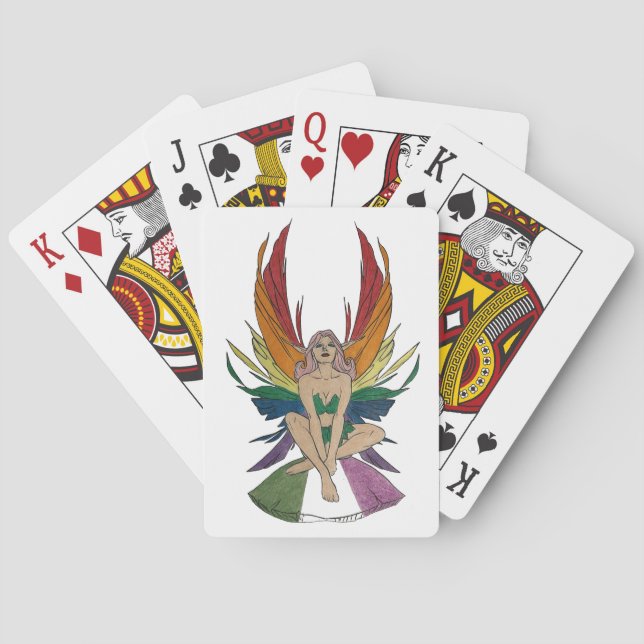 Genderqueere Fee Spielkarten (Rückseite)