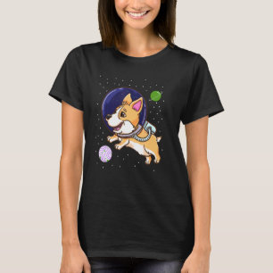 Genderqueerer Corgi im Weltraum Genderqueer-Stolzf T-Shirt