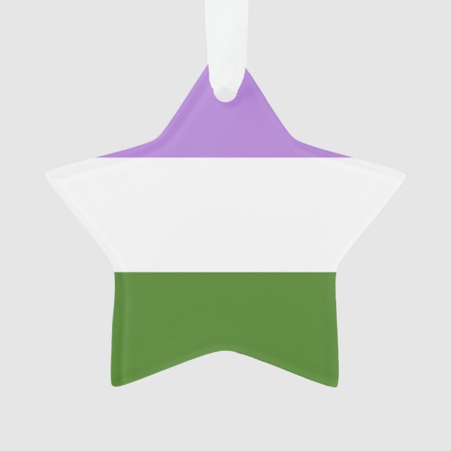Genderquitätenflagge Ornament (Vorderseite)