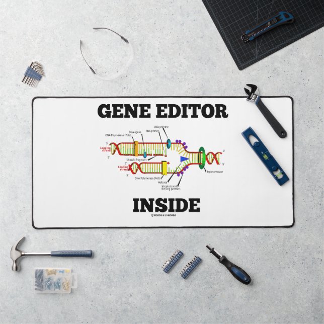 Gene Editor Inside DNA Replication Spaß Schreibtischunterlage (Arbeitsplatz)