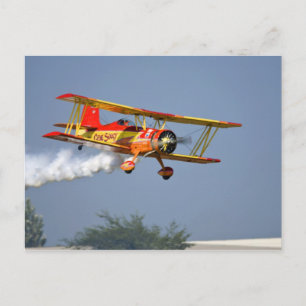 Gene Soucy darstellende Aerobatics in Grumman Postkarte