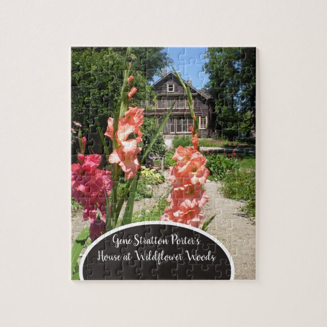 Gene Stratton Porter Historisches Haus und Garten Puzzle (Vertikal)