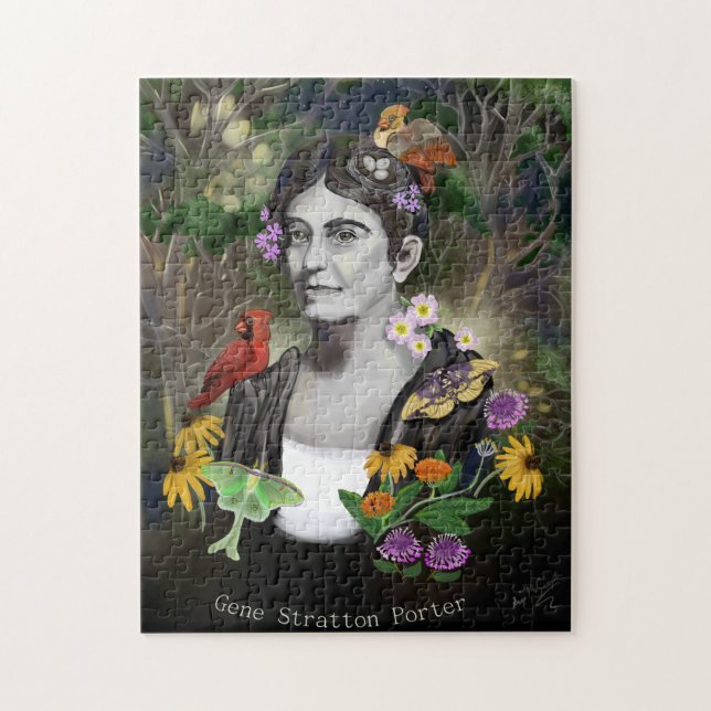 Gene Stratton Porter Portrait Puzzle (Vertikal)