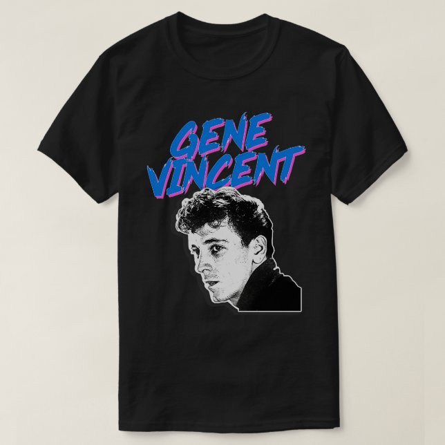 Gene Vincent Retro Graphic Design T-Shirt (Design vorne)