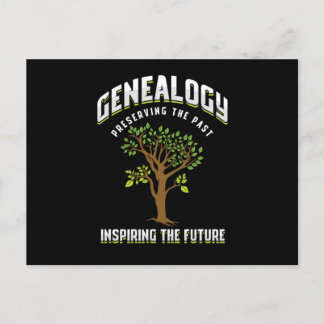 Genealoge bewahren das Geschenk des Familienbaumes Postkarte
