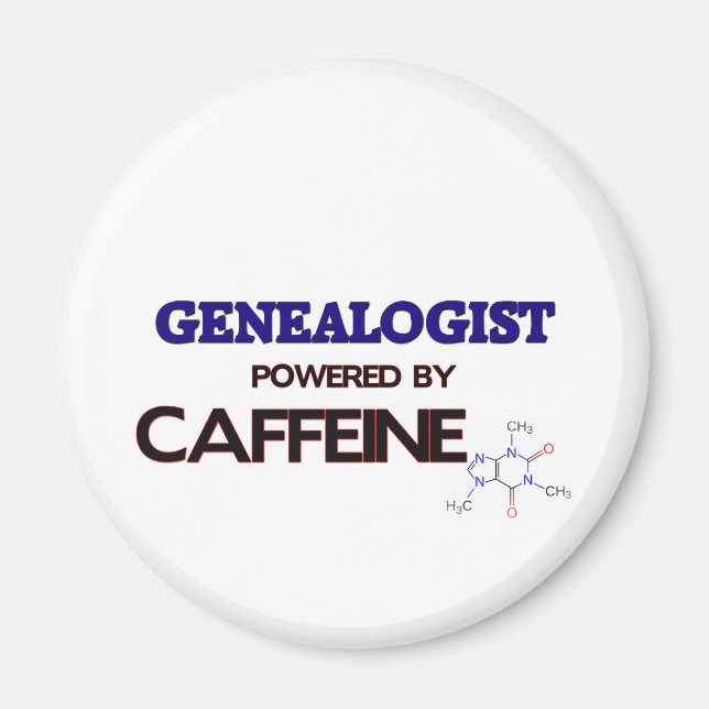 Genealoge mit Koffein Magnet (Vorne)
