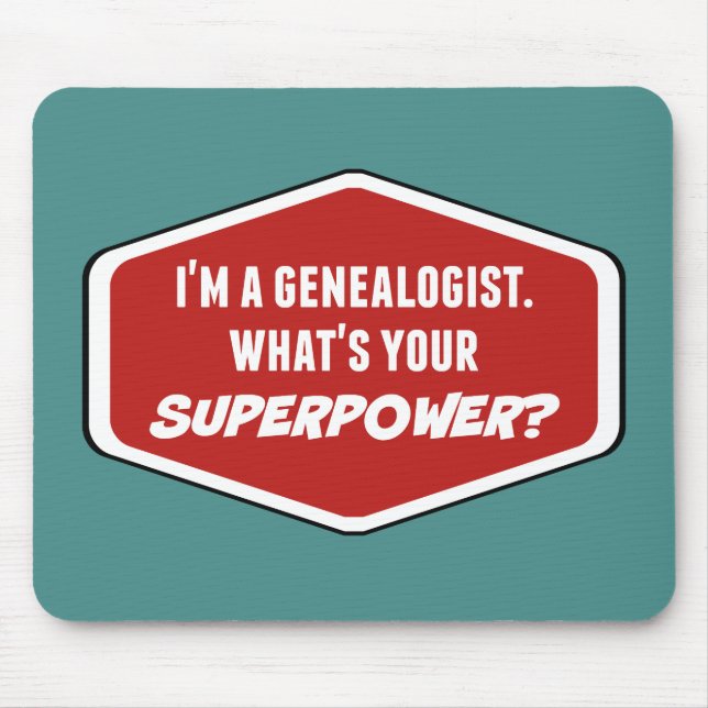 Genealoge Supermacht Custom Mousepad (Vorne)