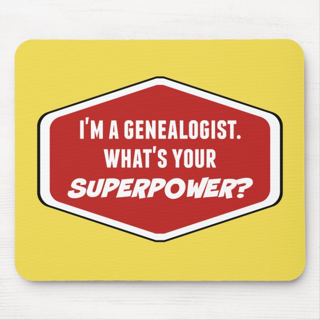 Genealoge Supermacht Custom Mousepad (Vorne)