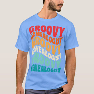 Genealoge Vintag Retro 60er 70er 80er Vibes T-Shirt
