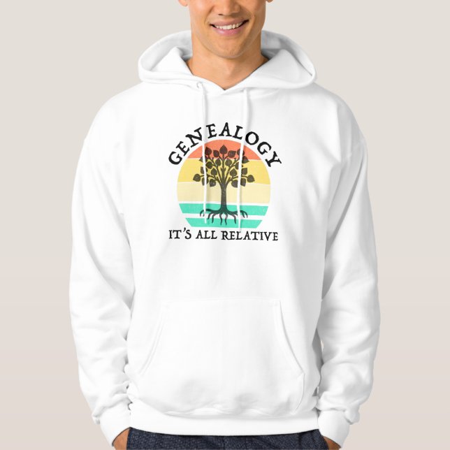Genealogie - Es ist alles relativ Hoodie (Vorderseite)