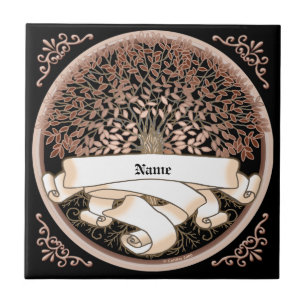 Genealogie-Familienstammbaum- Nachname -Kachel Fliese
