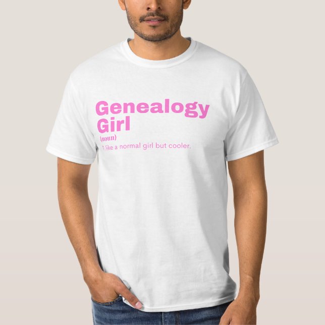 Genealogie Girl - Genealogie T-Shirt (Vorderseite)