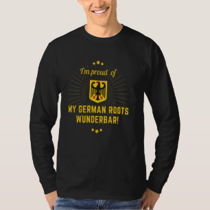 Genealogie Ich bin stolz auf meine deutschen Roots T-Shirt