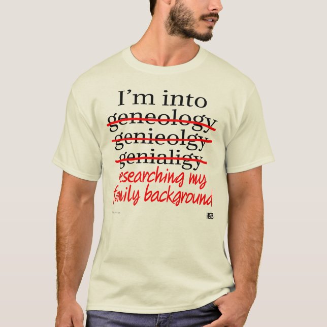 Genealogie-Liebhabert-stück (Männer) T-Shirt (Vorderseite)