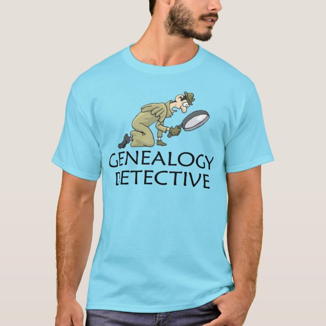 Genealogie-privater Detektiv T-Shirt (Vorderseite)