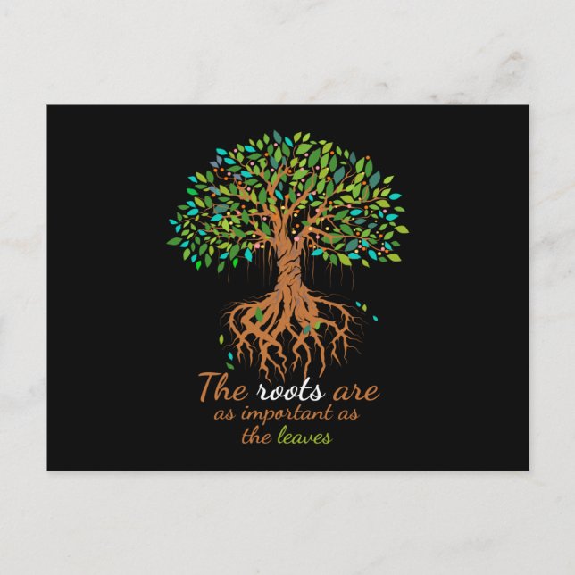 Genealogie Wichtig als Blätter DNA-Familie Postkarte (Vorderseite)