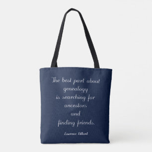 Genealogie-Zitat-Taschen-Tasche