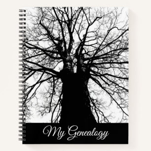Genealogische Familienbaum Spiral Notebook Notizbuch