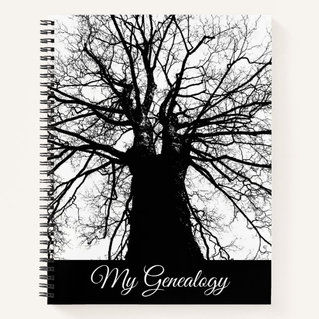 Genealogische Familienbaum Spiral Notebook Notizbuch (Vorderseite)