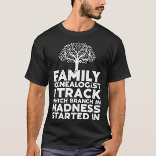 Genealogische Herkunft DNA Genealoge Familienbaum  T-Shirt