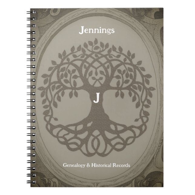 Genealogische Platten Familienbaum Herkunft Brown  Notizblock (Vorderseite)