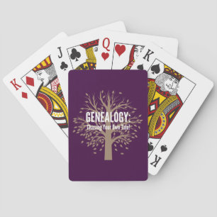 Genealogische Spielkarten (Lila)
