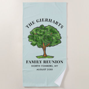Genealogische Tree Family Wiedersehen Cousins zusa Strandtuch