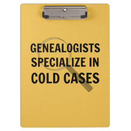 Genealogische Zwischenablage (Gelb) Klemmbrett